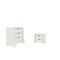 Manhattan Comfort Coney 2-Piece Dresser and Nightstand in White 185GMC1 - alternate 6